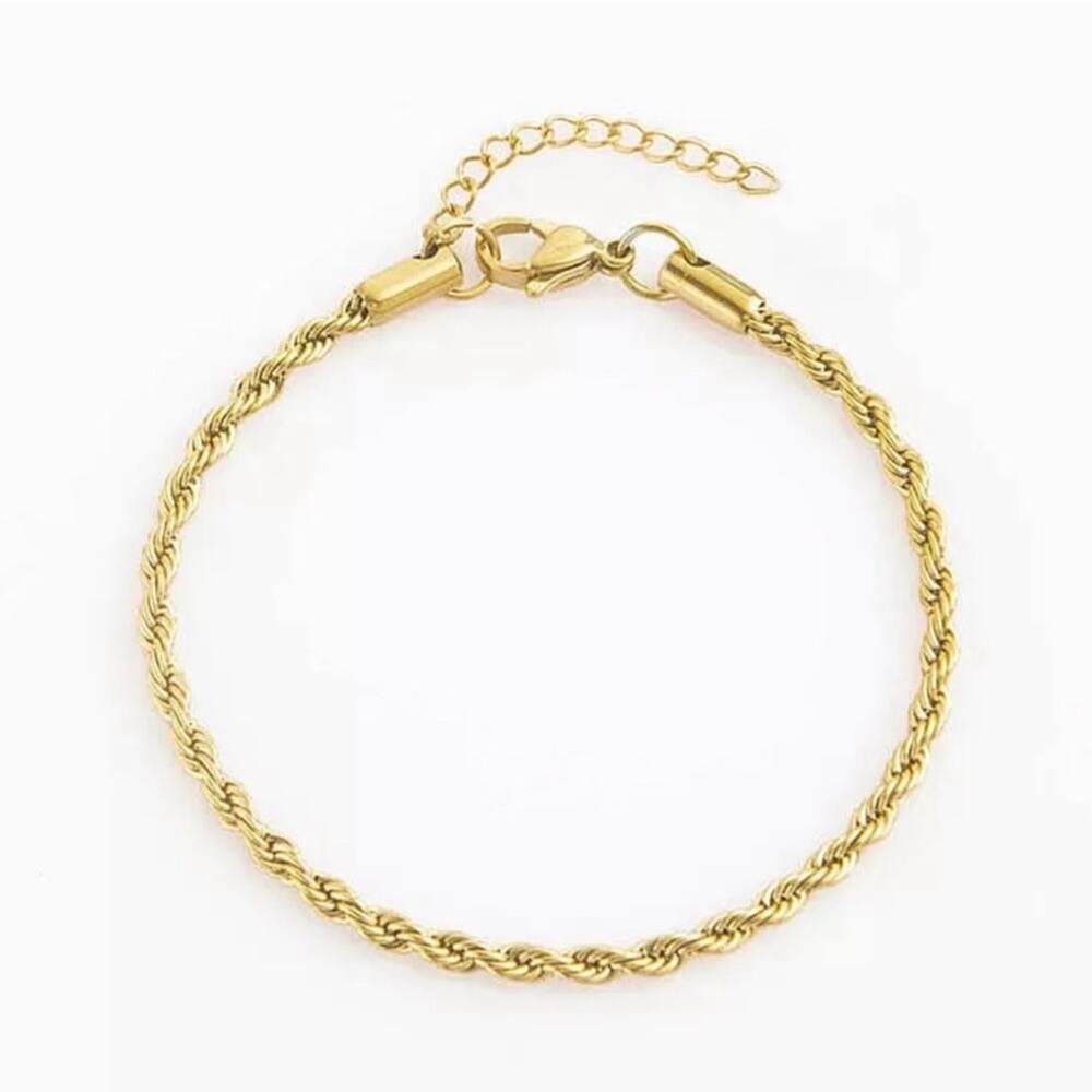 Gold Rope Chain Bracelet